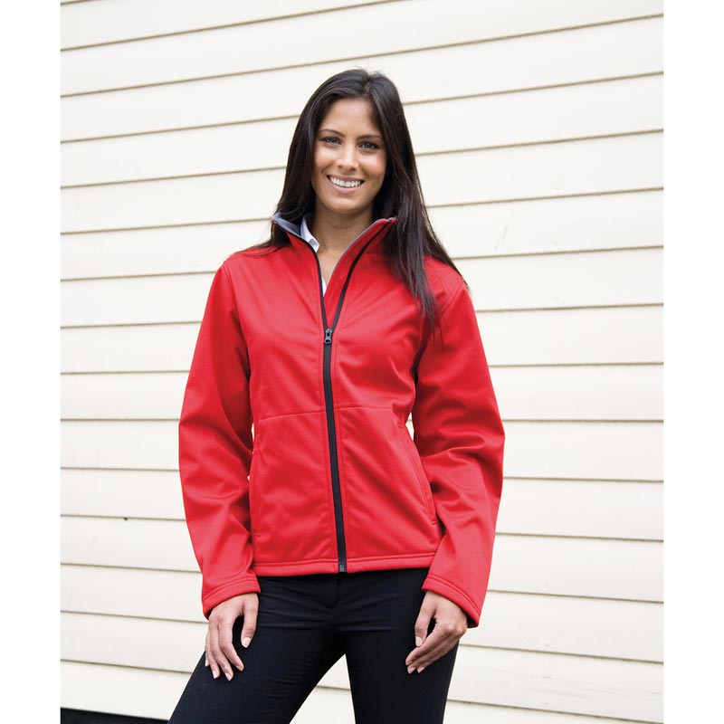 Women's Core softshell jacket - Red XS